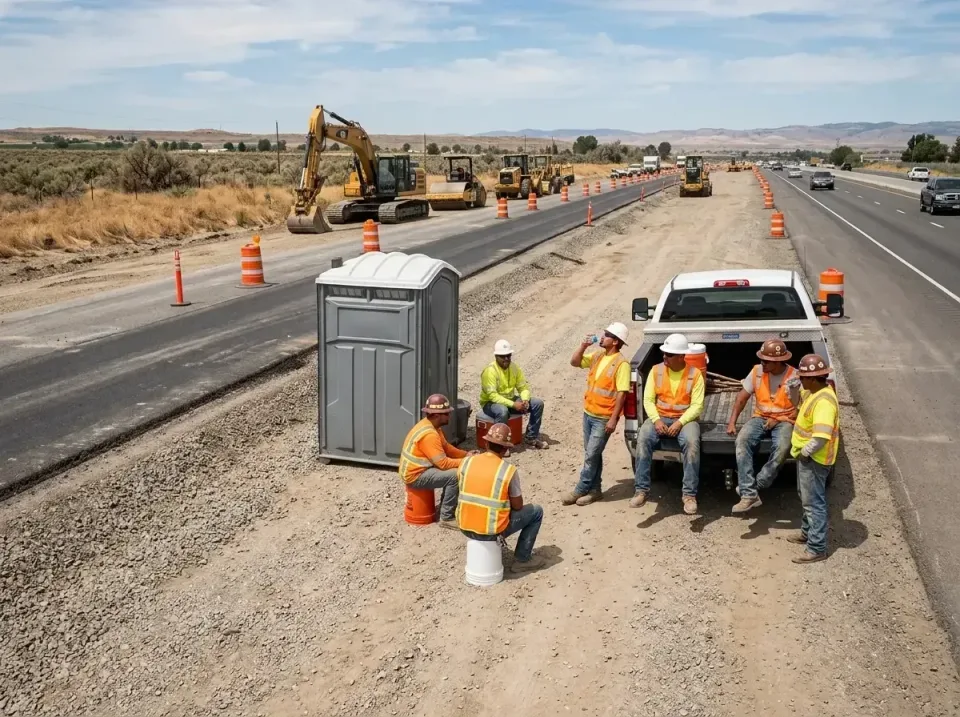 highway-road-construction-crew-007 — frequently asked questions, Porta Potty and Restroom Rentals in Wheatland, WY